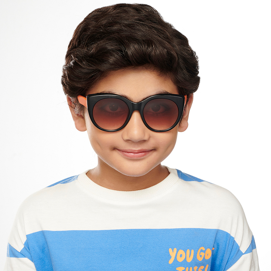 Hooper Black Full Rim Cat Eye left side