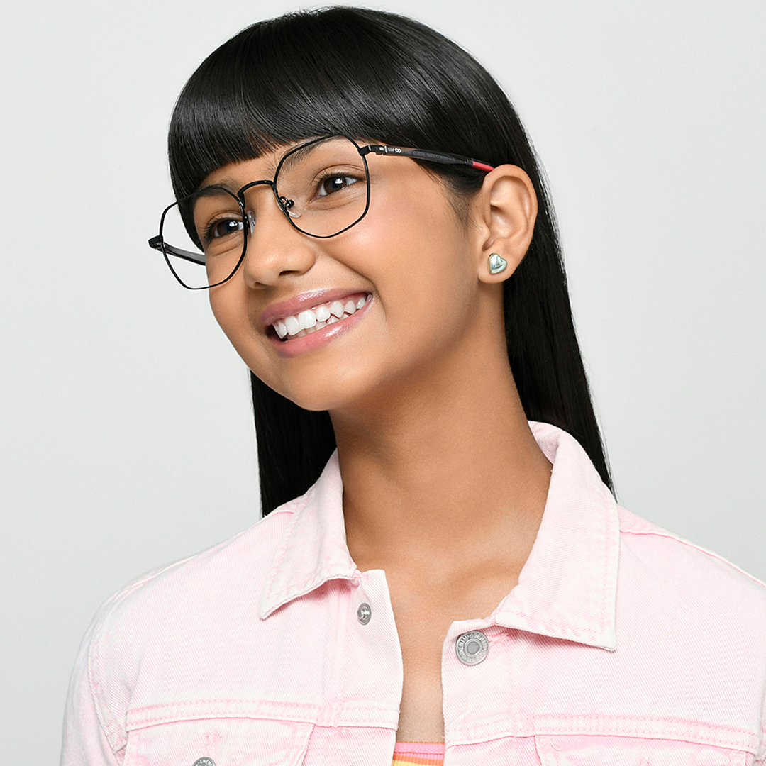 Hooper Online Black Full Rim Geometric right side