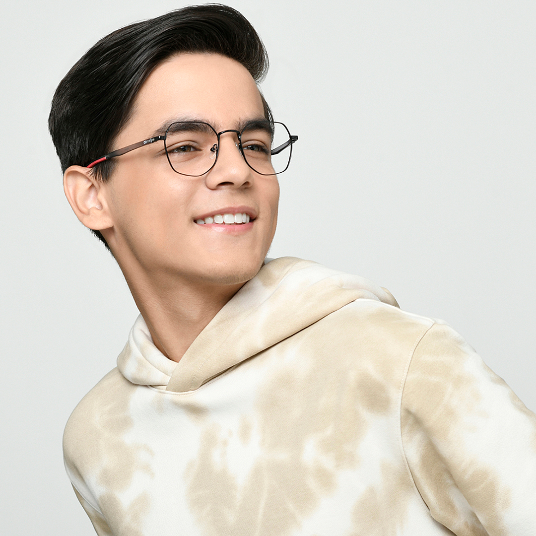 Hooper Online Black Full Rim Geometric left side