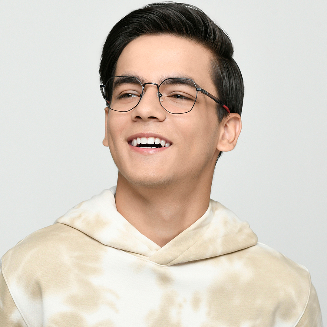 Hooper Online Black Full Rim Geometric right side