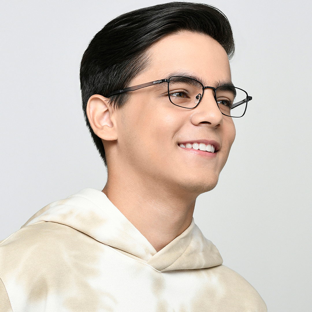 Hooper Online Black Full Rim Rectangle right side