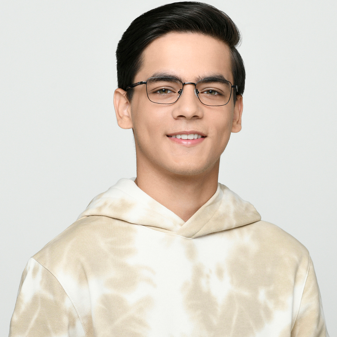 Hooper Online Black Full Rim Rectangle left side