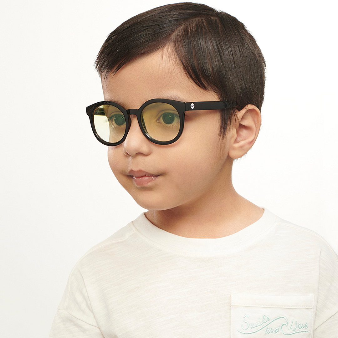 Hooper Black Full Rim Round left side