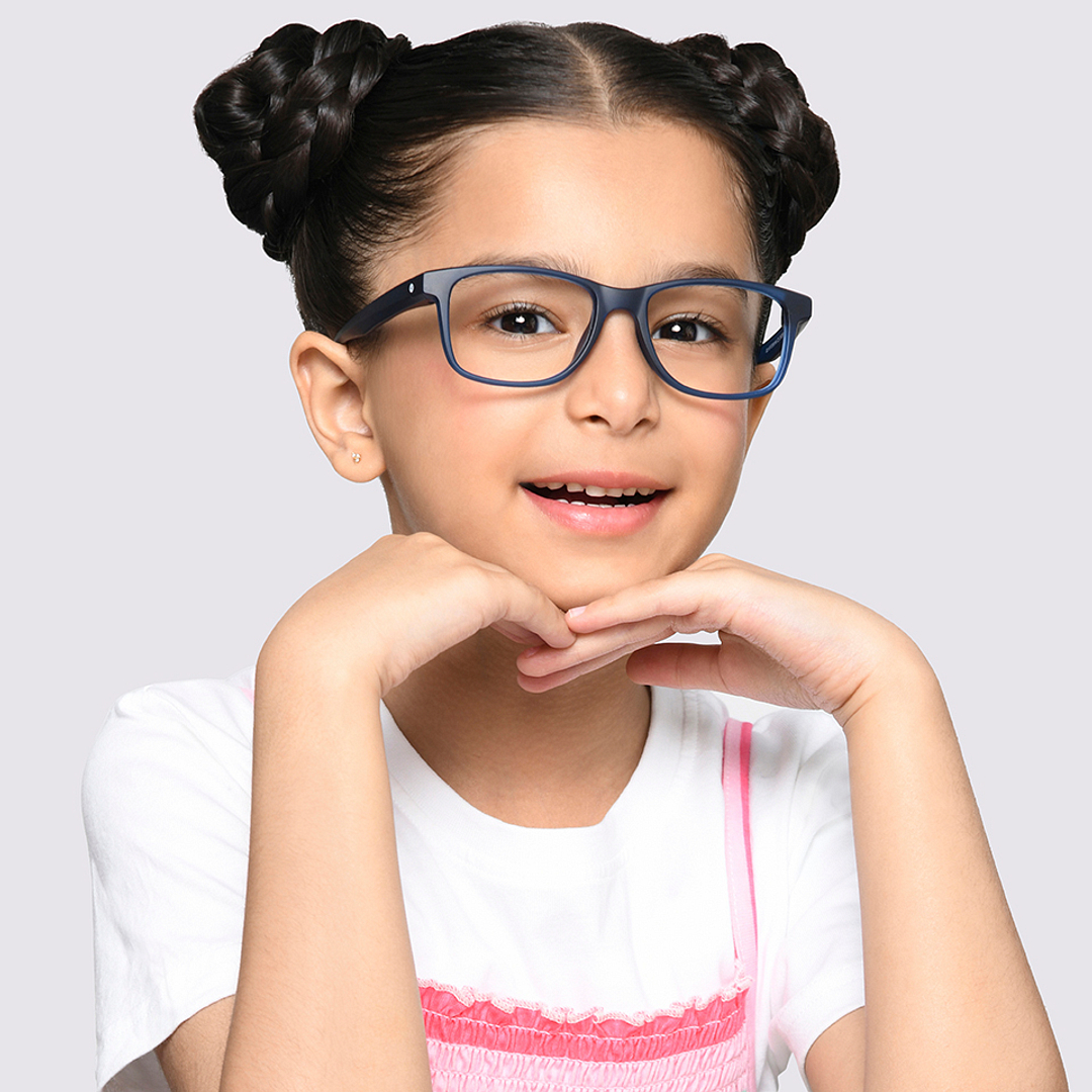 Hooper Online Sky Blue Full Rim Rectangle right side