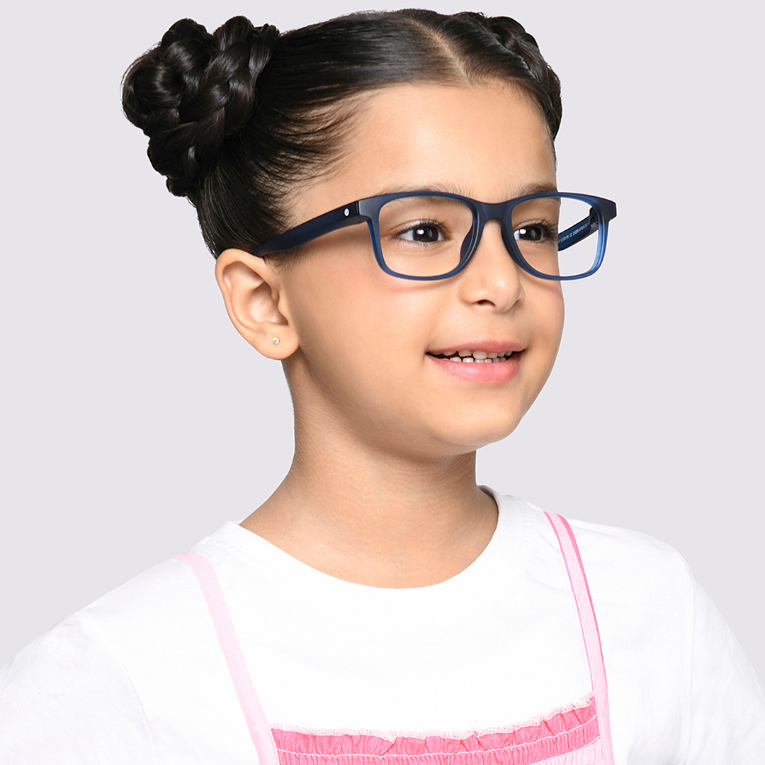 Hooper Online Sky Blue Full Rim Rectangle left side