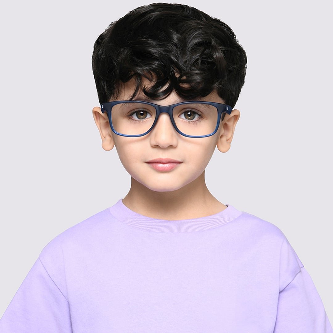 Hooper Online Sky Blue Full Rim Rectangle left side