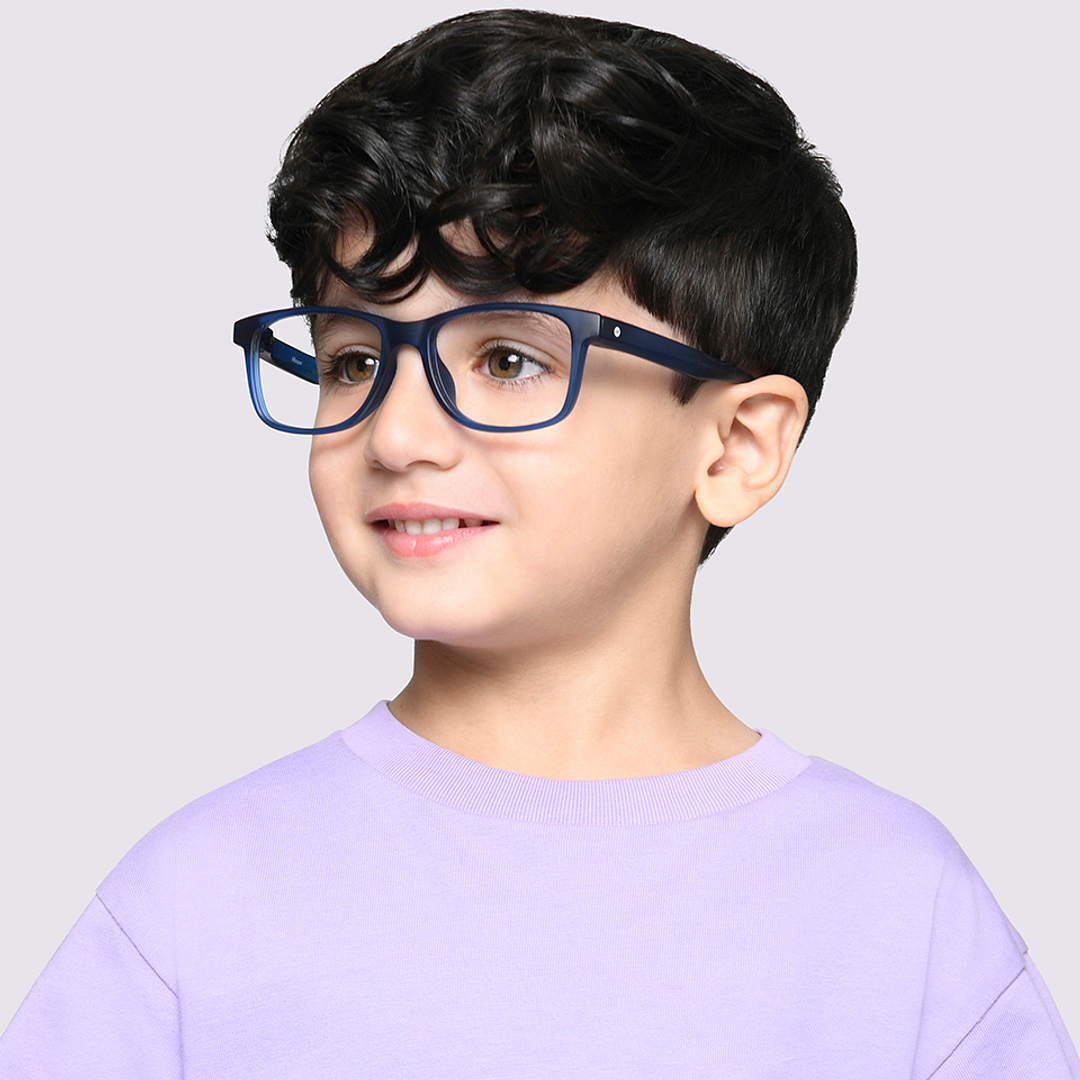 Hooper Online Sky Blue Full Rim Rectangle right side