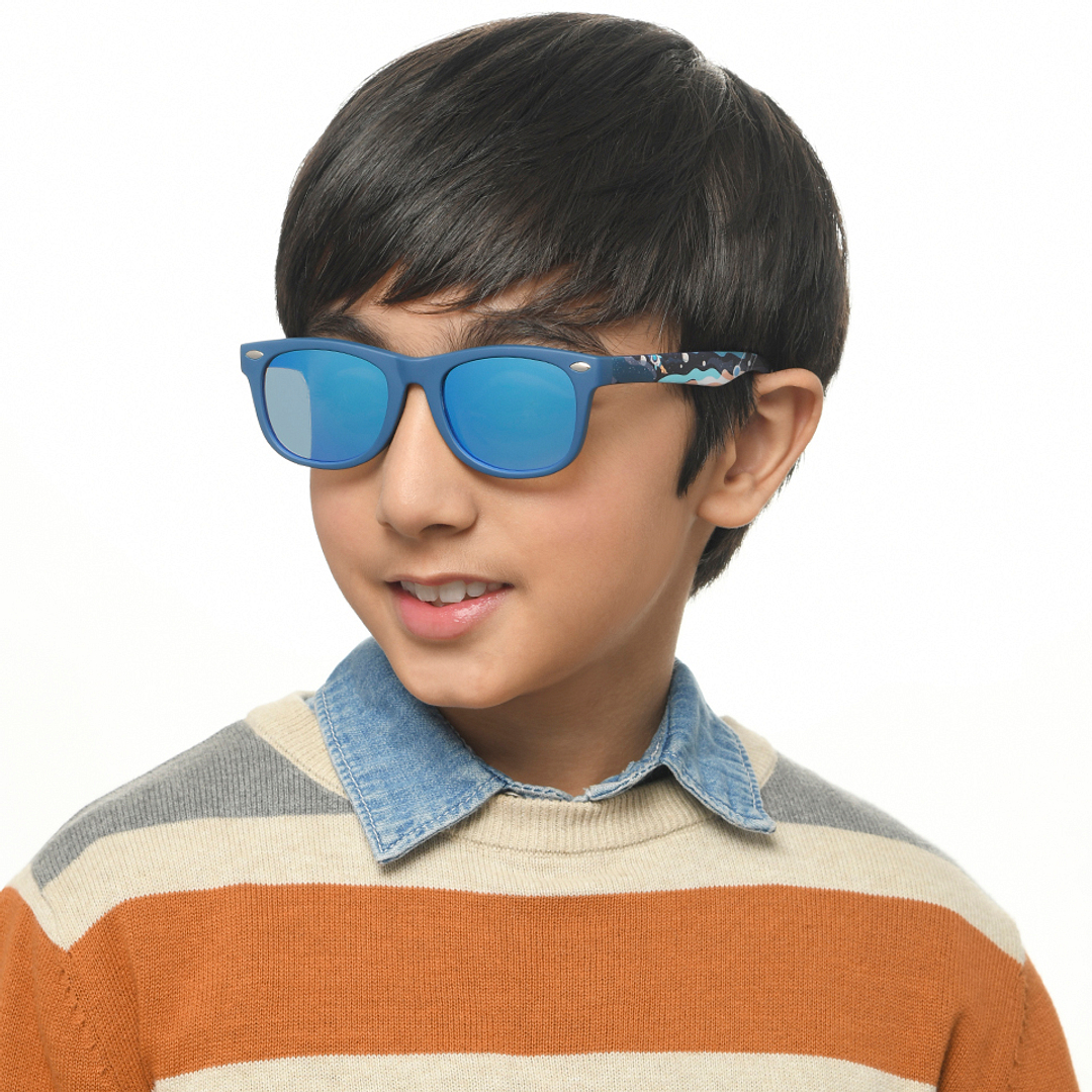 Hooper Sky Blue Full Rim Square right side