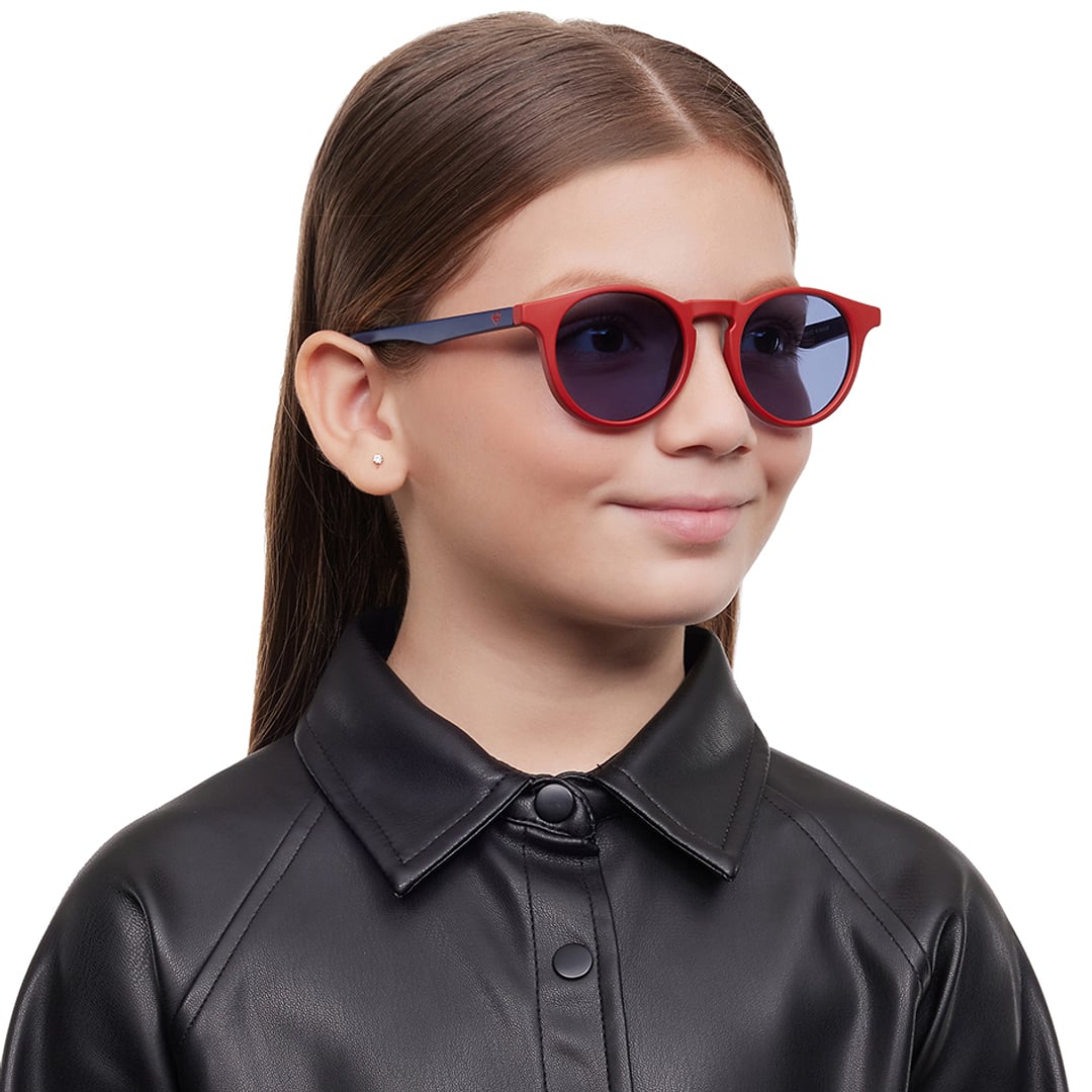 Hooper Red Full Rim Round left side