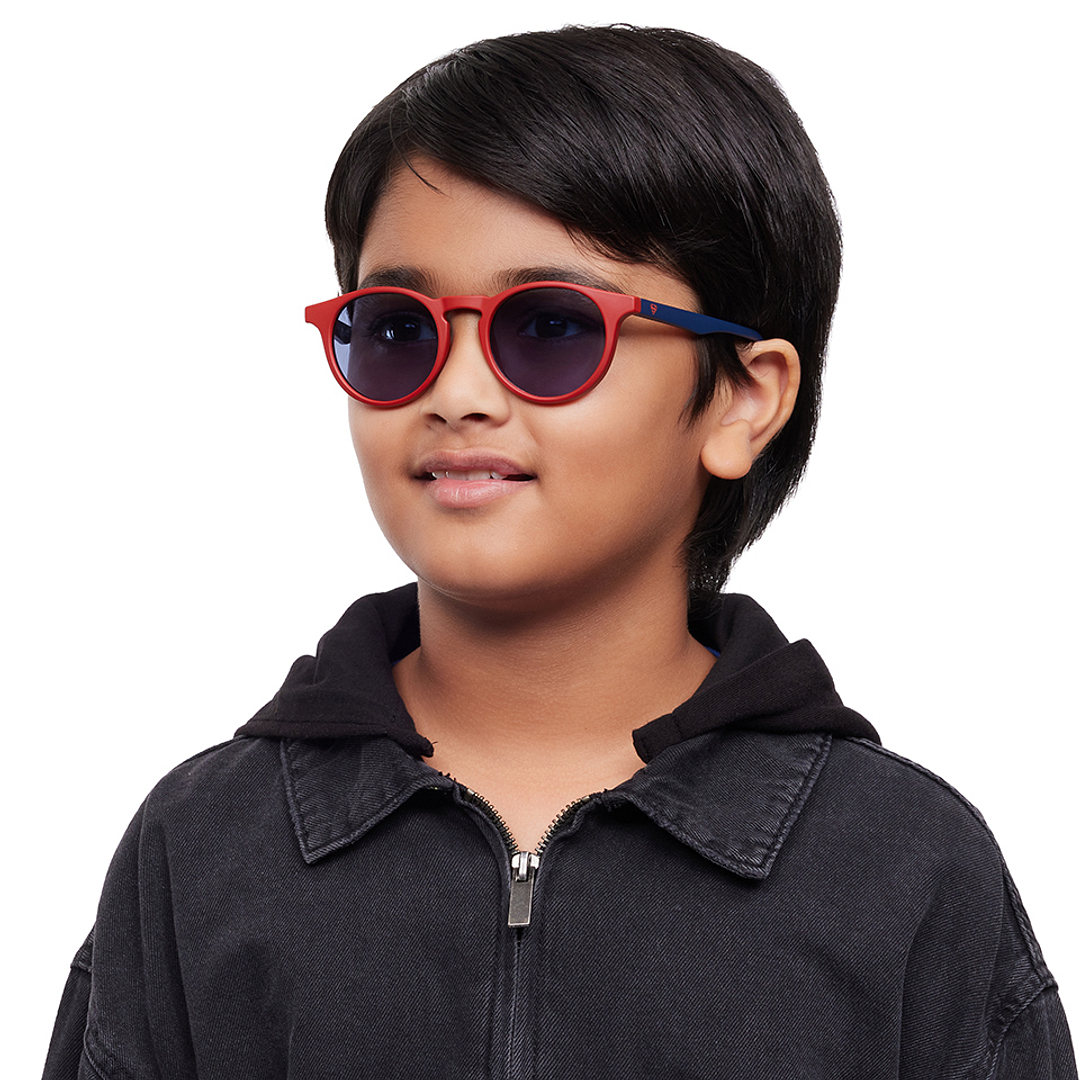 Hooper Red Full Rim Round left side