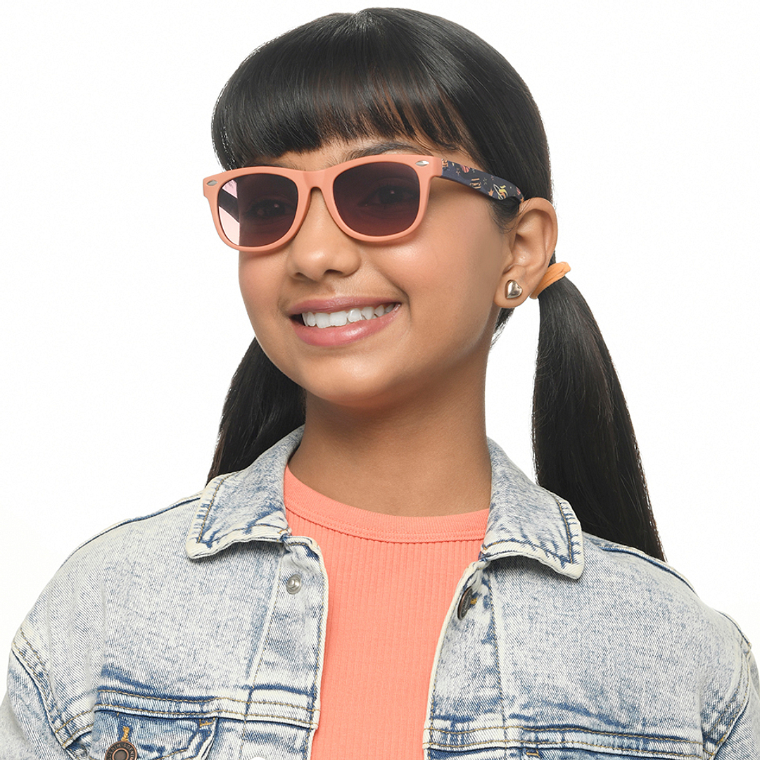 Hooper Orange Full Rim Cat Eye right side