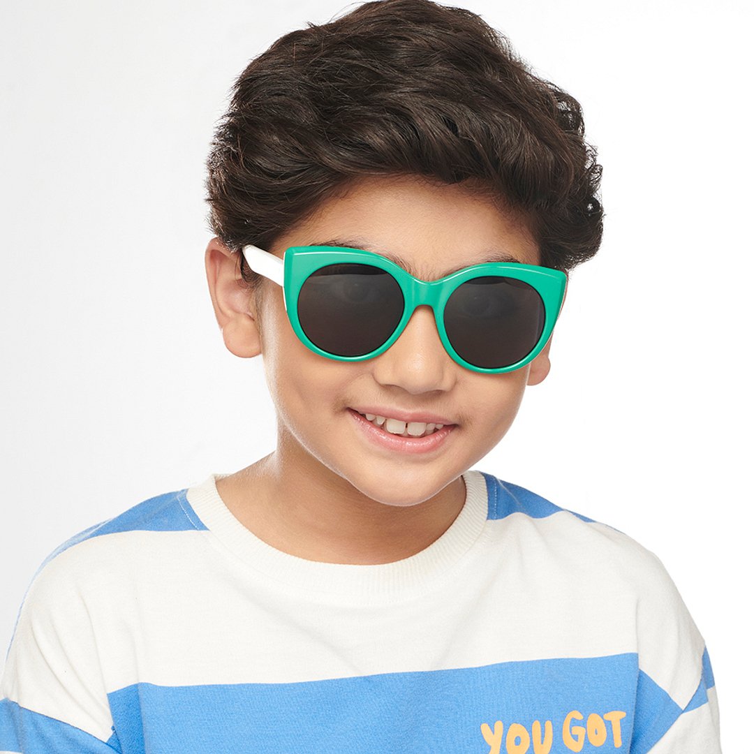 Hooper Green Full Rim Cat Eye left side