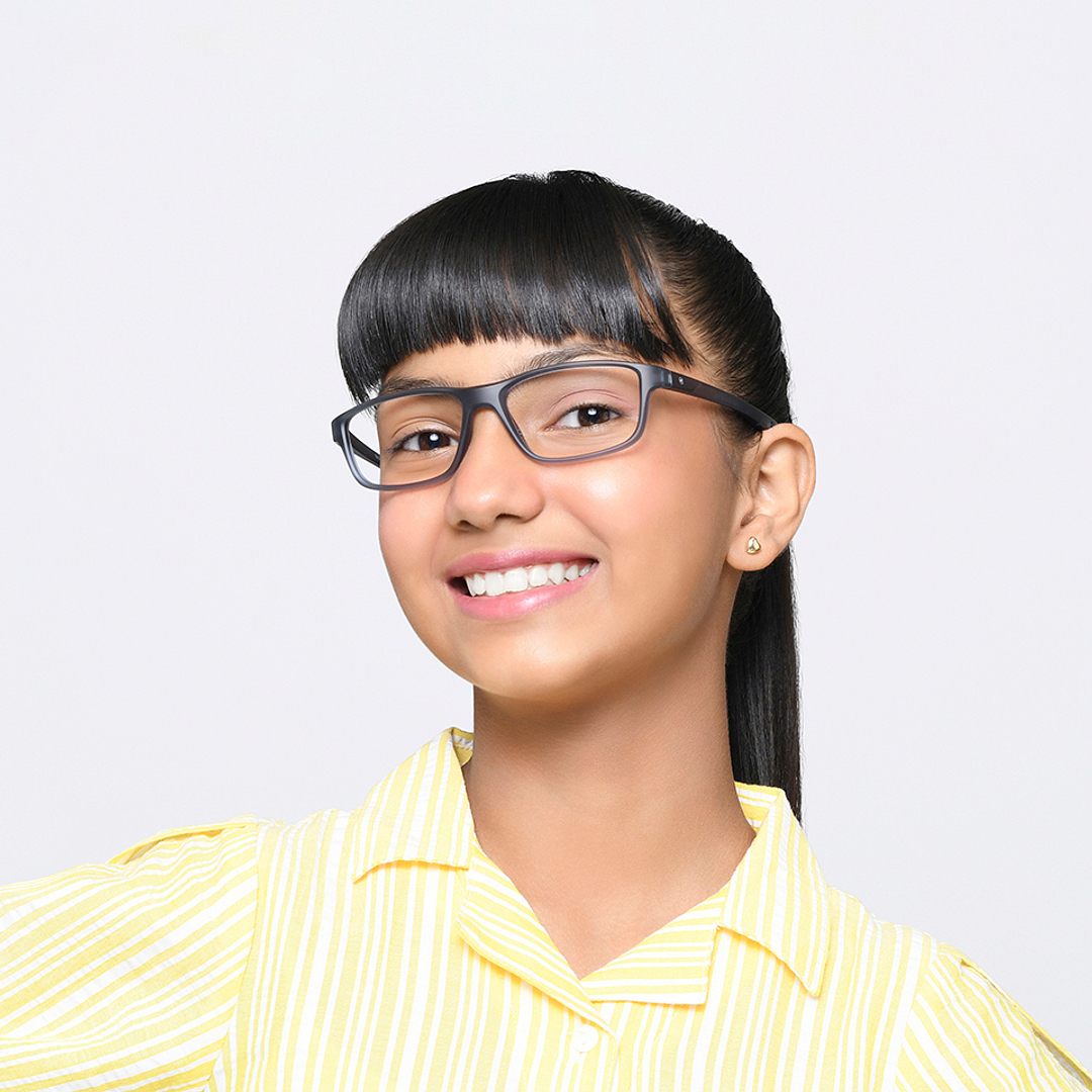 Hooper Online Light Gray Full Rim Rectangle left side