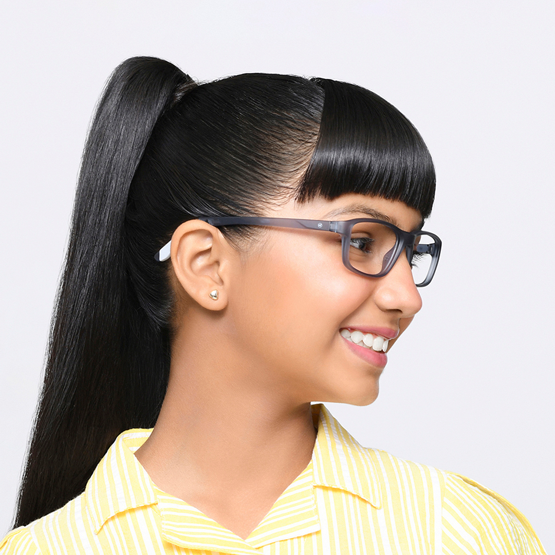 Hooper Online Light Gray Full Rim Rectangle right side