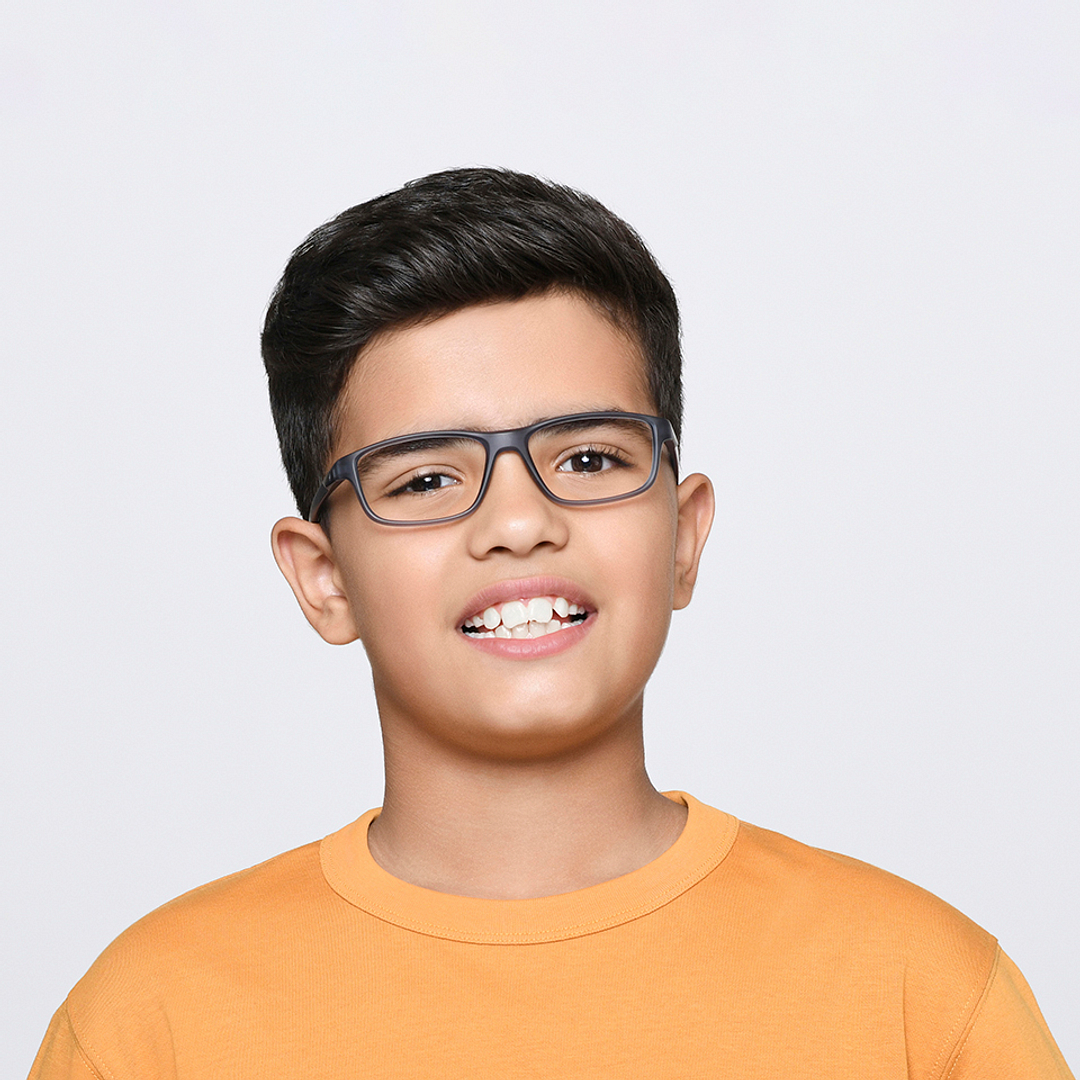 Hooper Online Light Gray Full Rim Rectangle right side