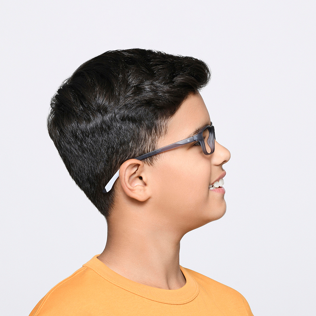 Hooper Online Light Gray Full Rim Rectangle left side