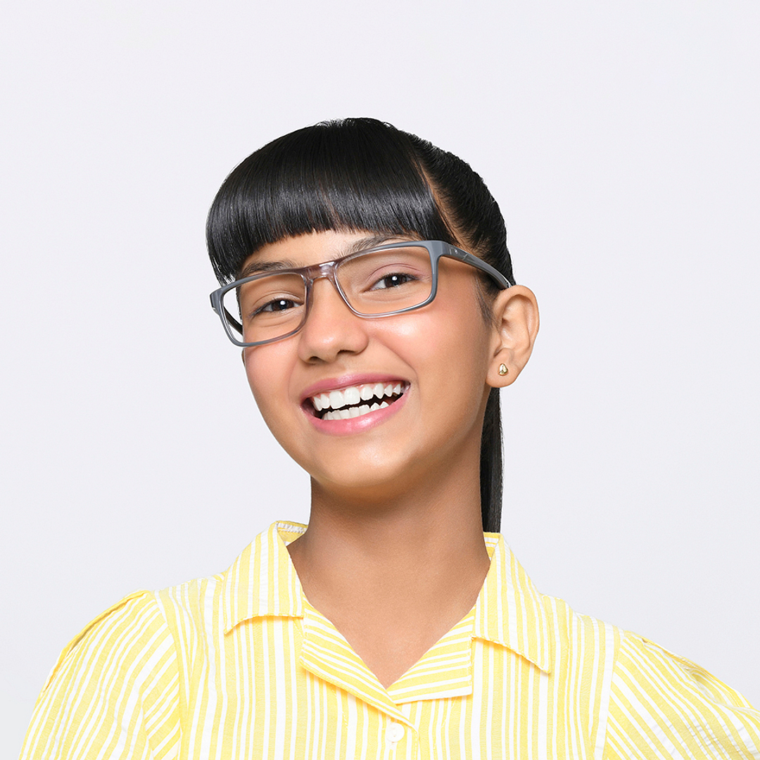 Hooper Online Light Gray Full Rim Rectangle right side