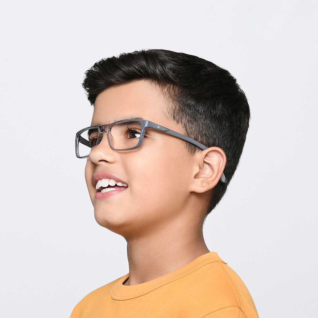 Hooper Online Light Gray Full Rim Rectangle left side