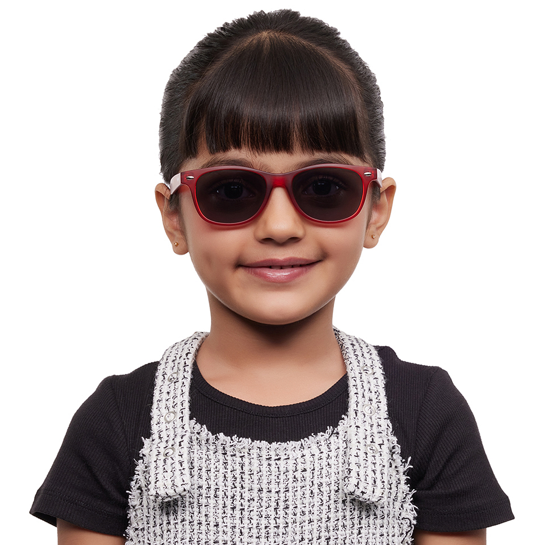 Hooper Red Full Rim Rectangle right side