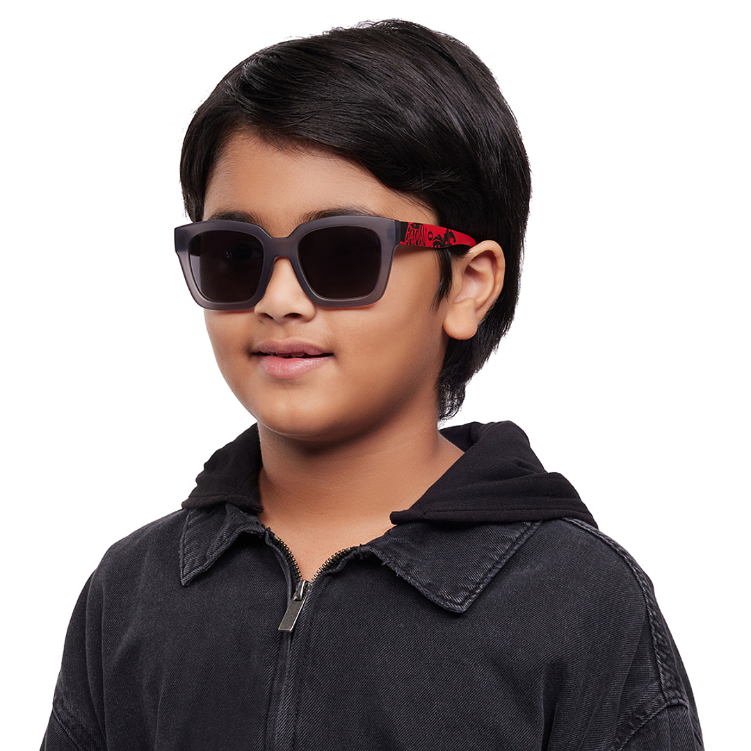 Hooper Light Grey Full Rim Square left side