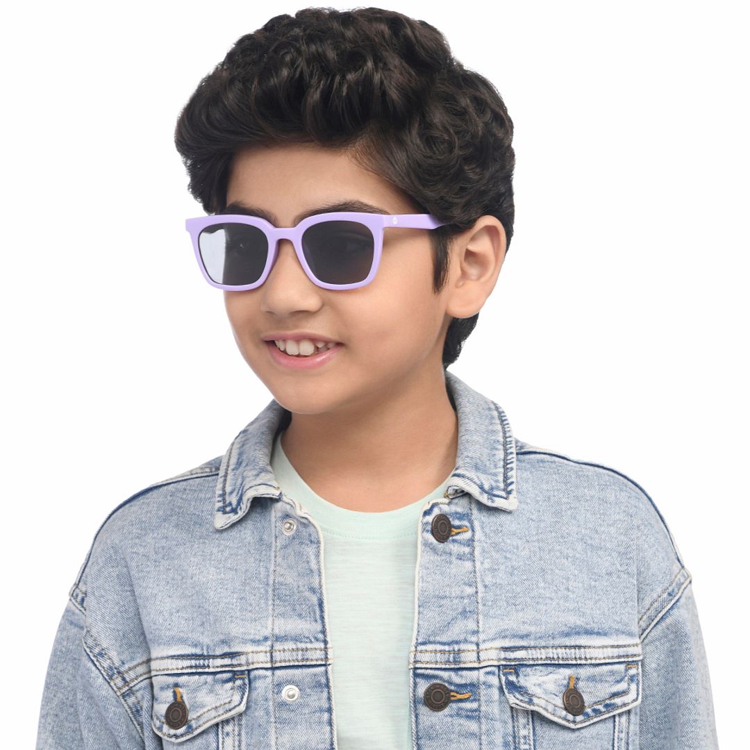 Hooper Purple Full Rim Square left side