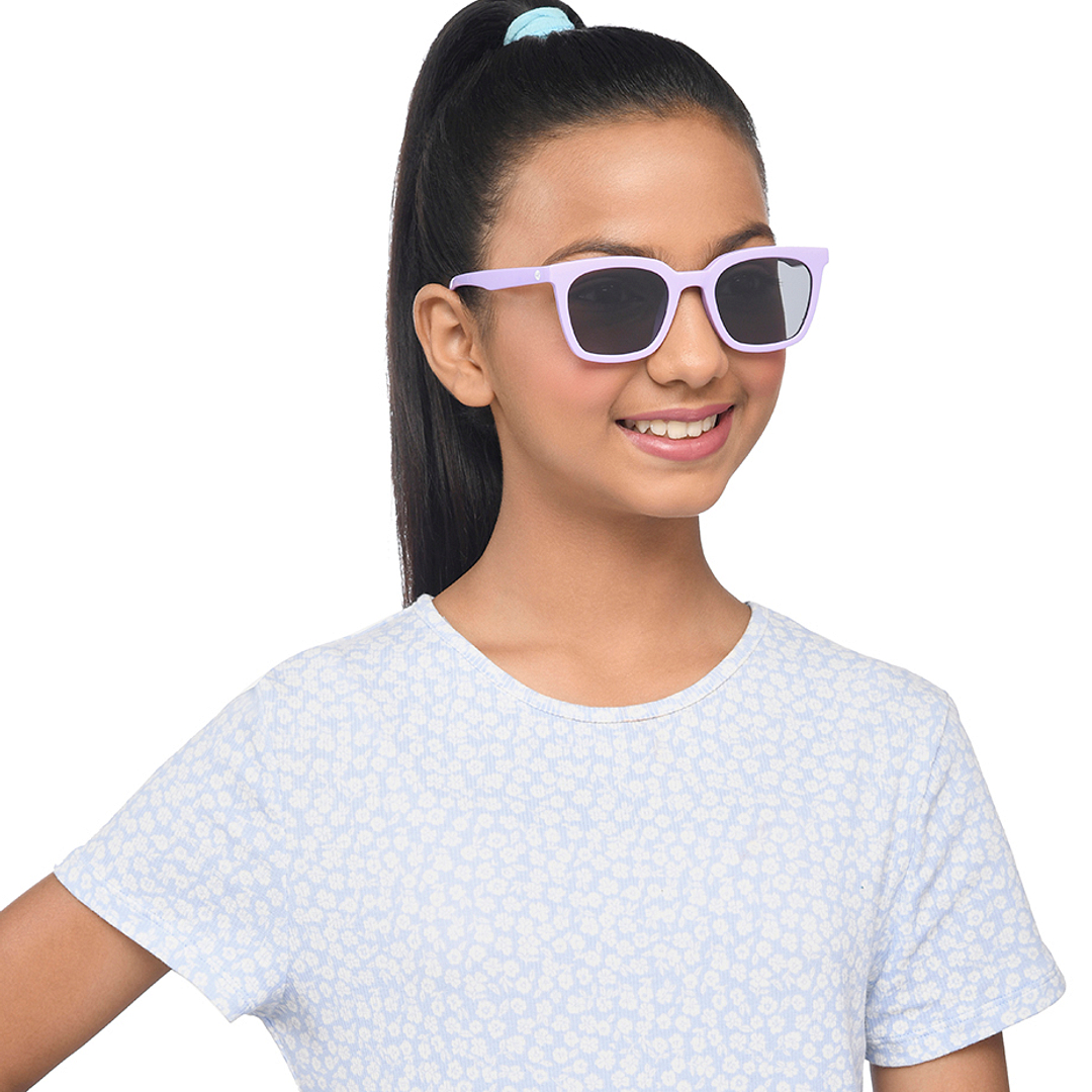 Hooper Purple Full Rim Square left side