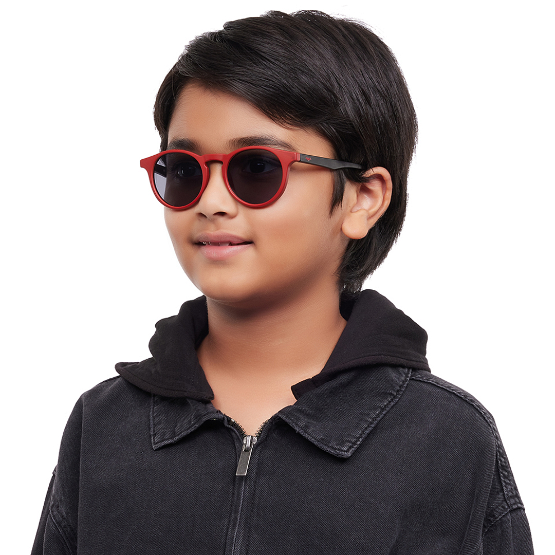 Hooper Red Full Rim Round left side