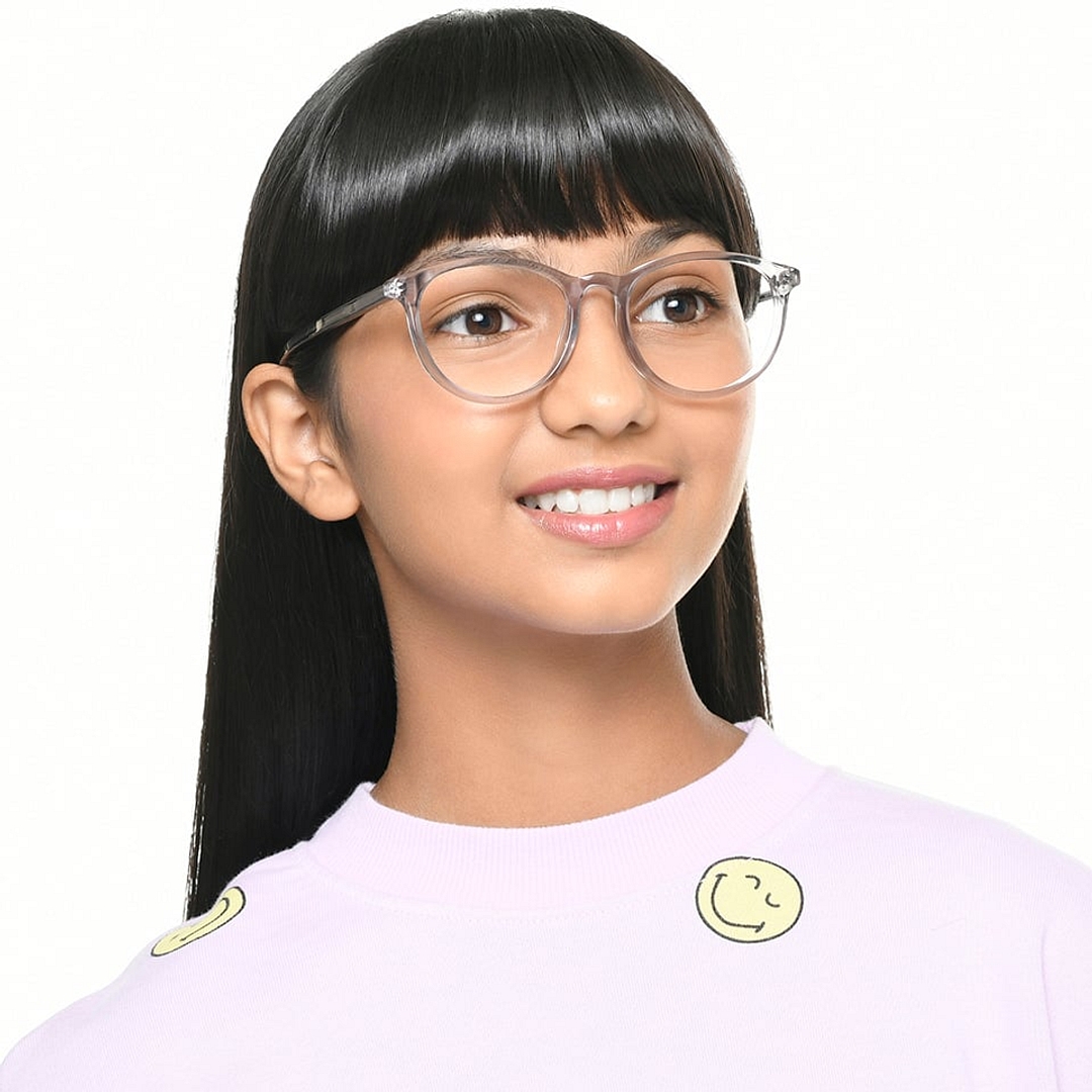 Hooper Online Gray Transparent Full Rim Round right side