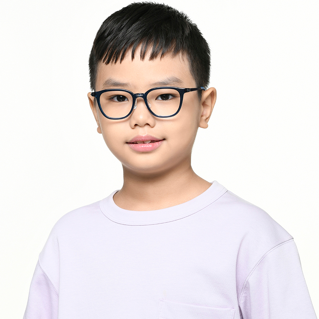 Hooper Sky Blue Full Rim Rectangle right side