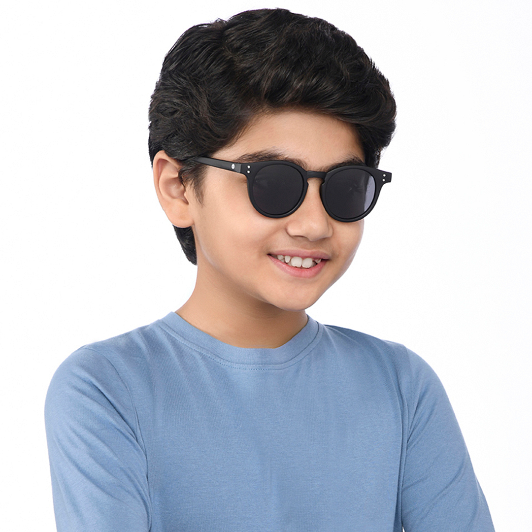 Hooper Black Full Rim Round left side