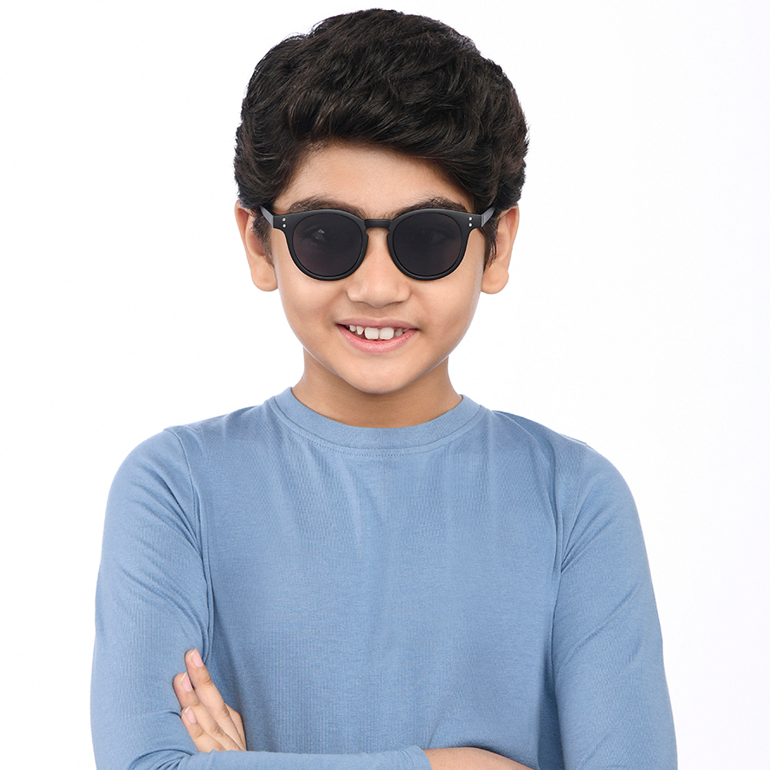 Hooper Black Full Rim Round right side