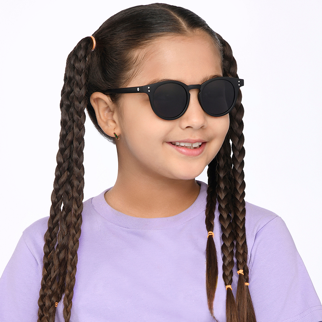 Hooper Black Full Rim Round left side