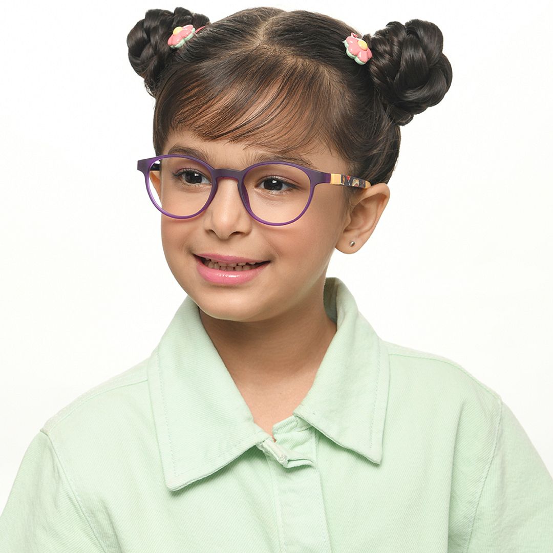 Hooper Purple Full Rim Round left side