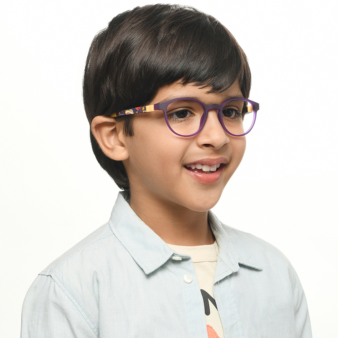 Hooper Purple Full Rim Round left side