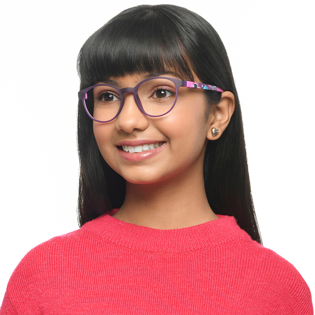 Hooper Purple Full Rim Round left side