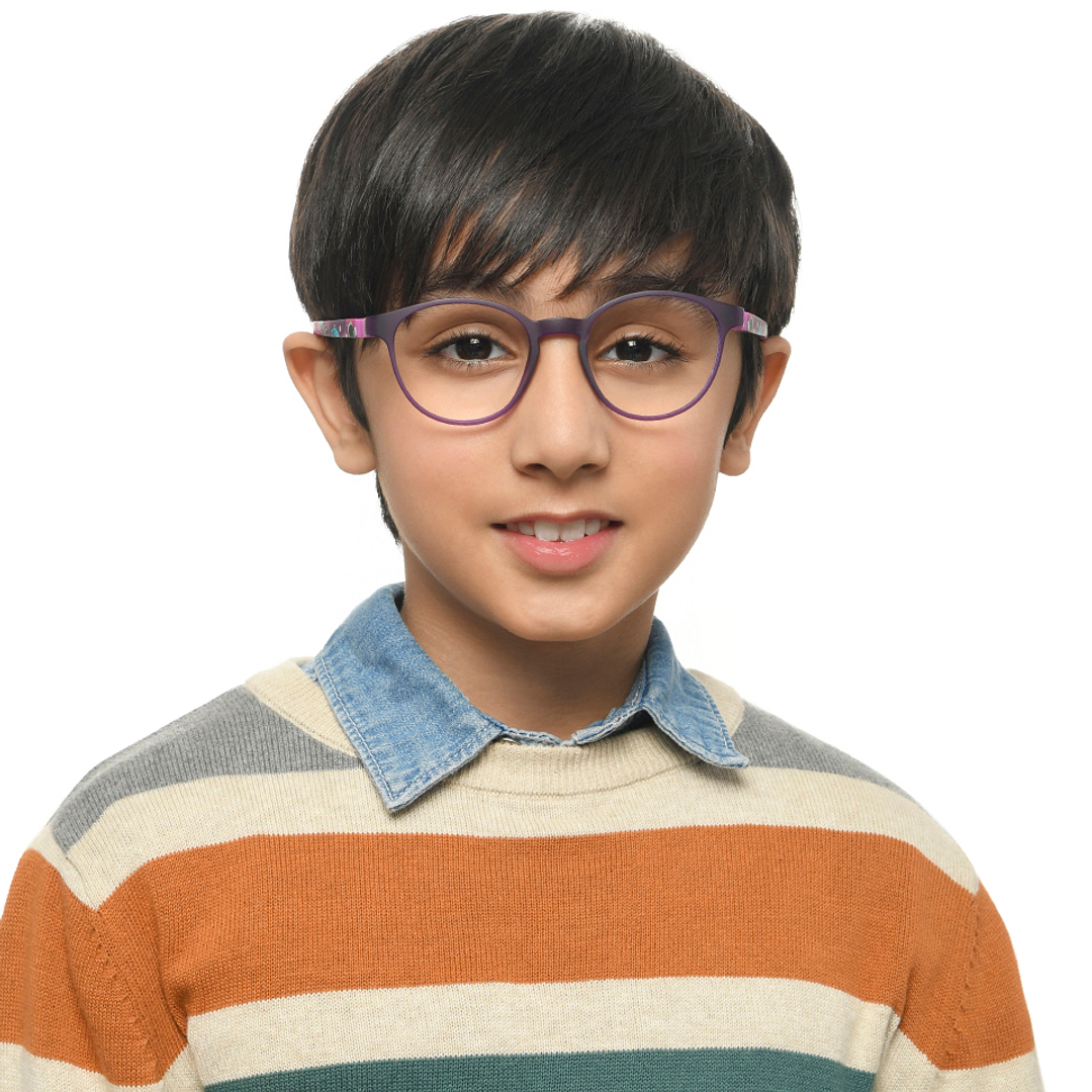 Hooper Purple Full Rim Round left side