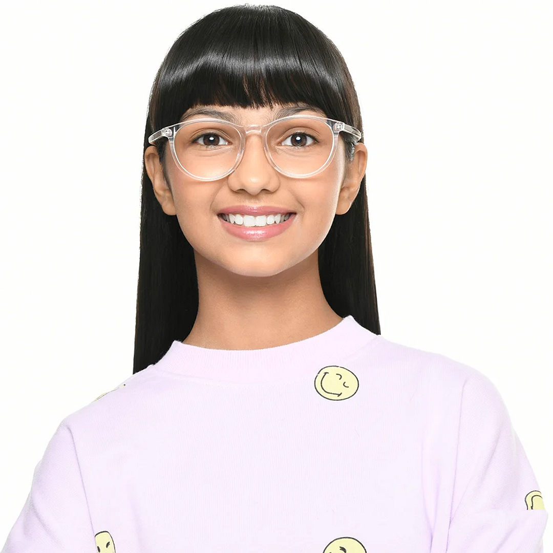 Hooper Online Crystal Transparent Full Rim Round left side