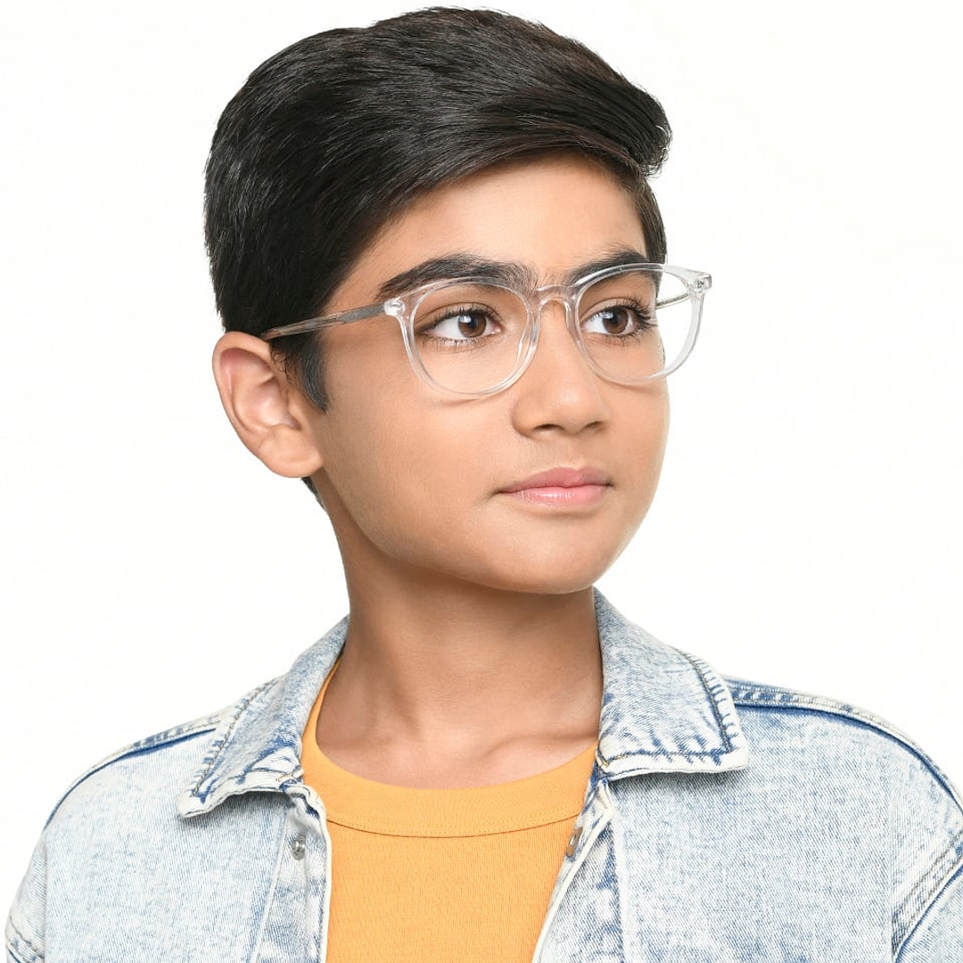 Hooper Online Crystal Transparent Full Rim Round left side