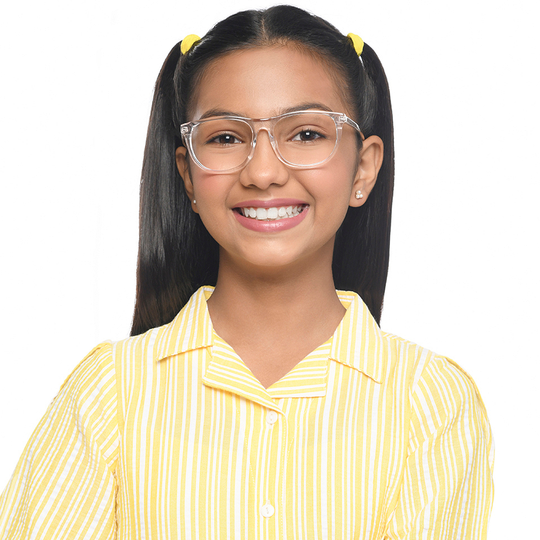 Hooper Crystal Transparent Full Rim Square right side