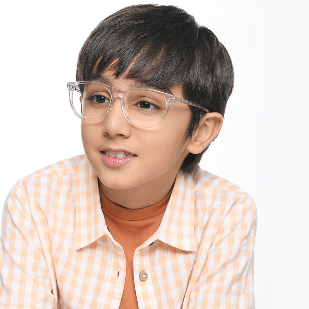 Hooper Crystal Transparent Full Rim Square right side