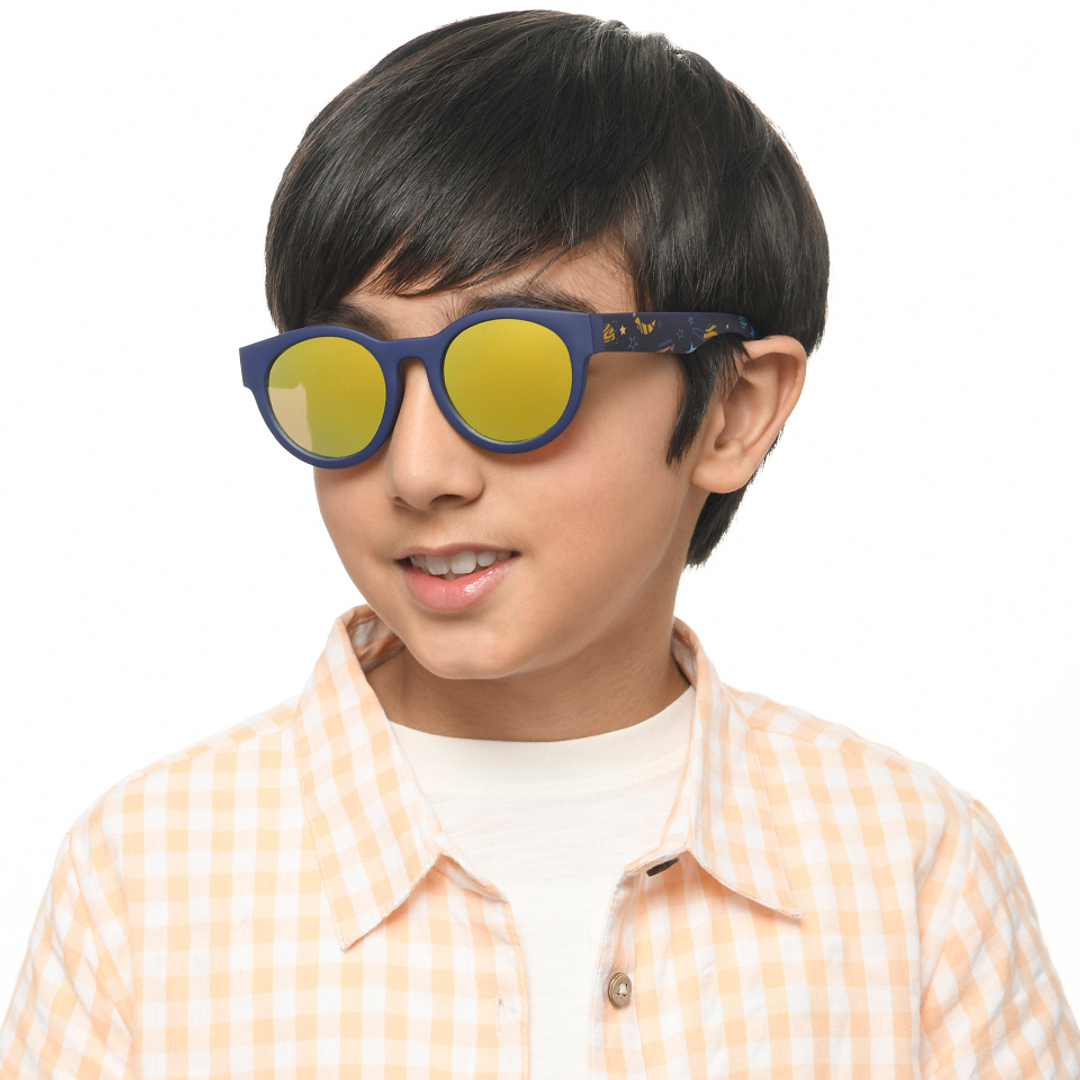 Hooper Sky Blue Full Rim Round right side