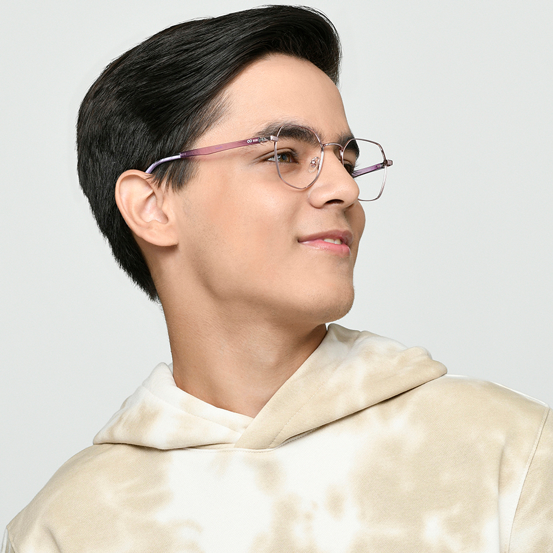 Hooper Online Purple Full Rim Geometric right side