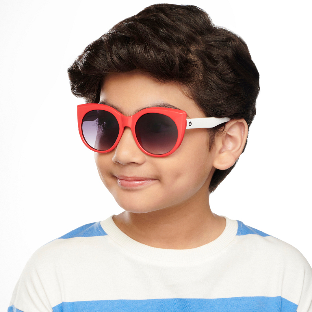 Hooper Red Full Rim Cat Eye right side