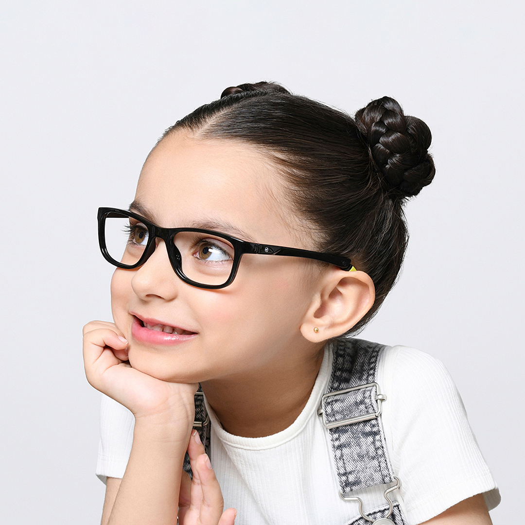 Hooper Online Black Full Rim Rectangle left side