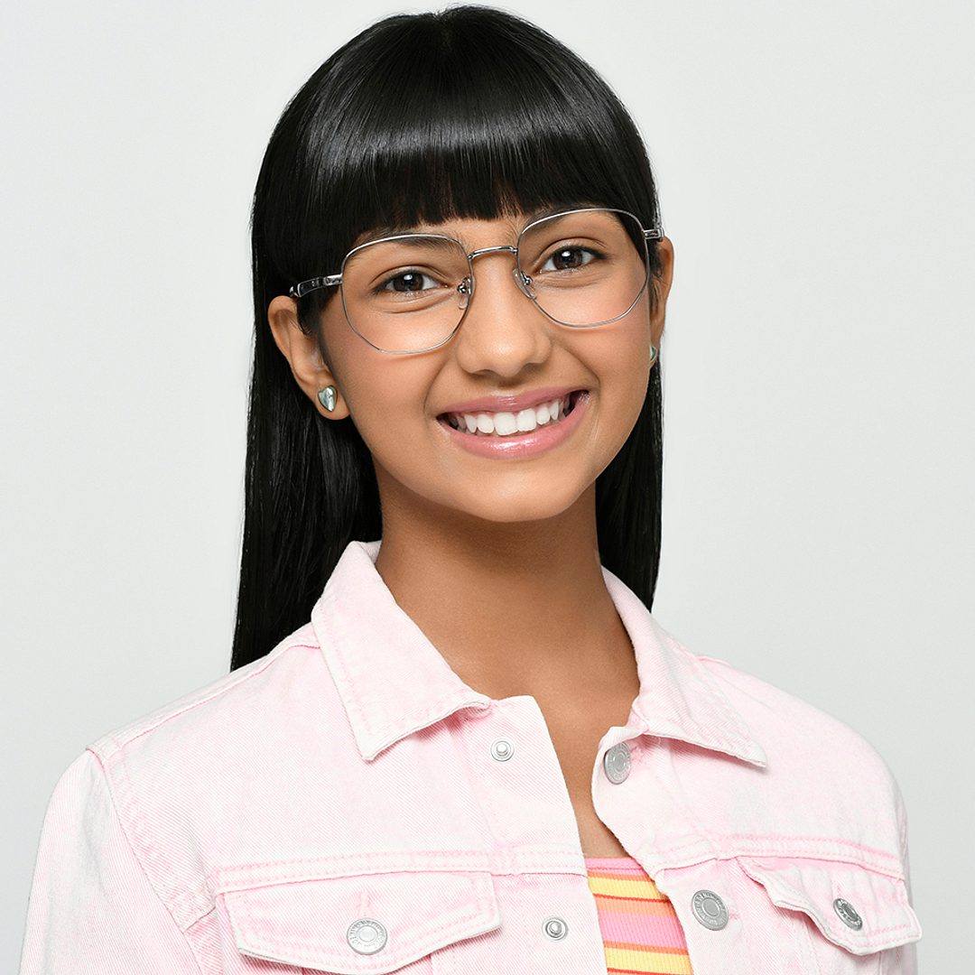 Hooper Online Silver Full Rim Geometric left side