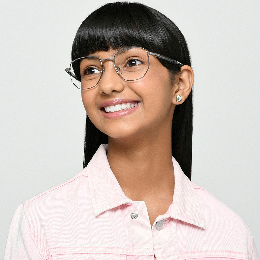 Hooper Online Silver Full Rim Geometric right side