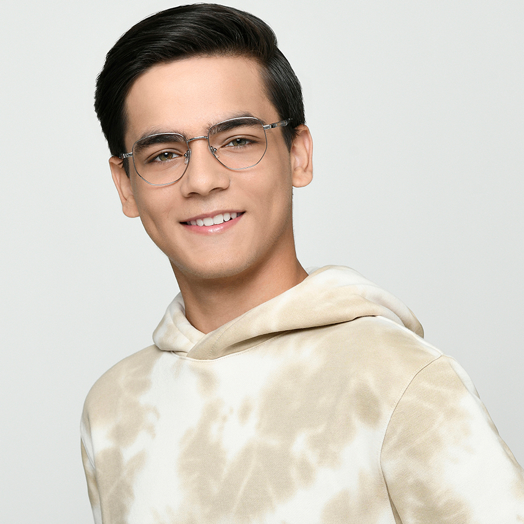 Hooper Online Silver Full Rim Geometric right side