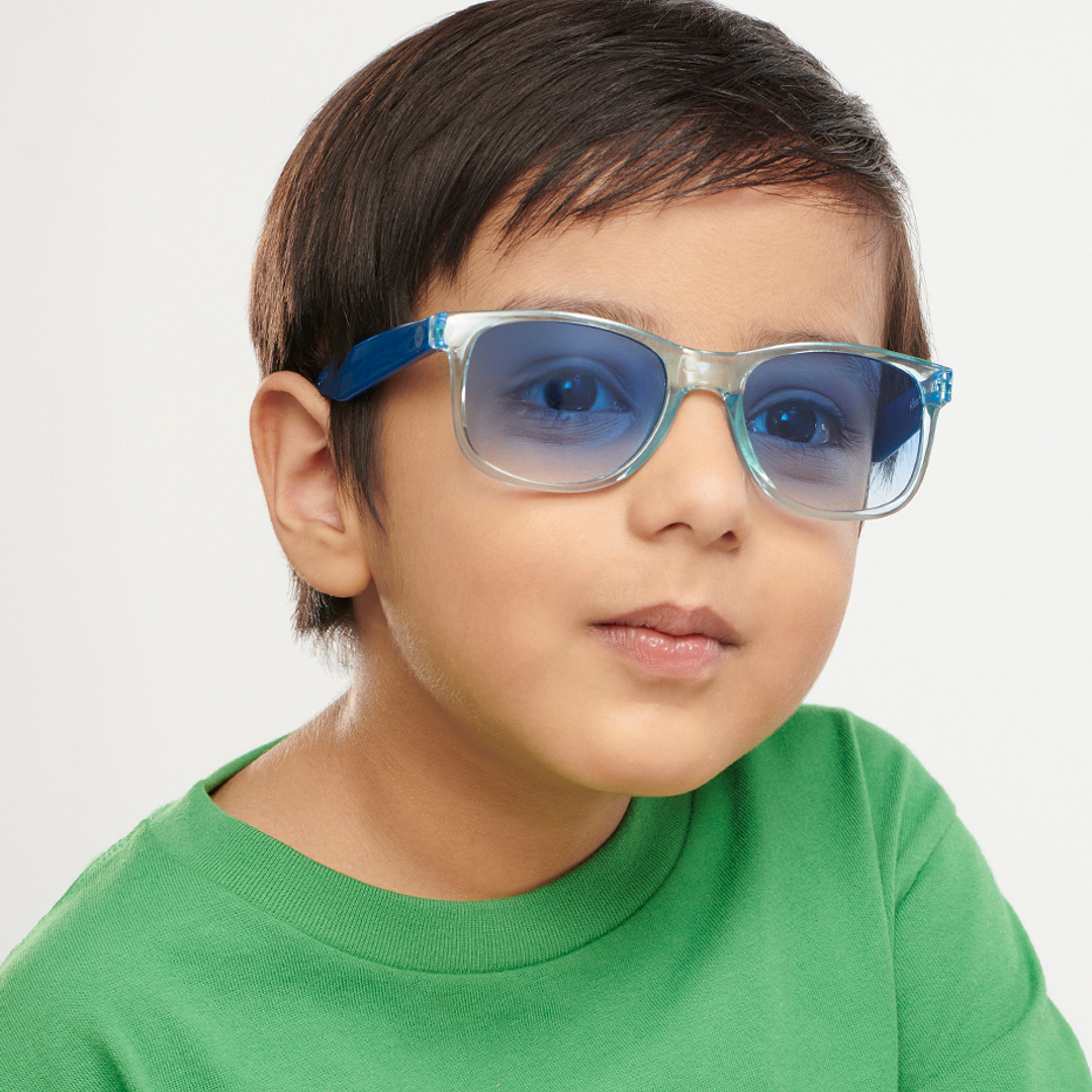 Hooper Sky Blue Full Rim Square right side