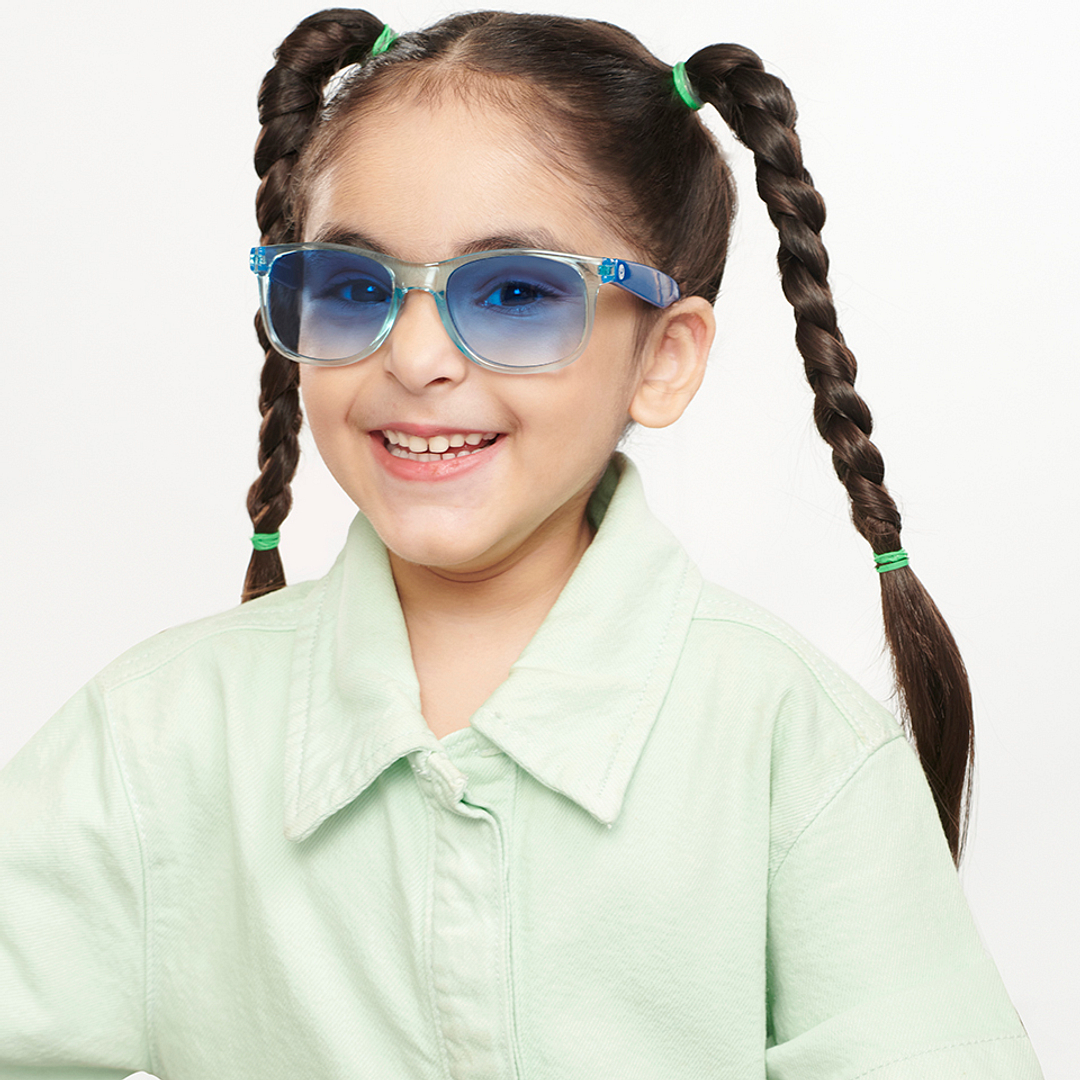 Hooper Sky Blue Full Rim Square right side