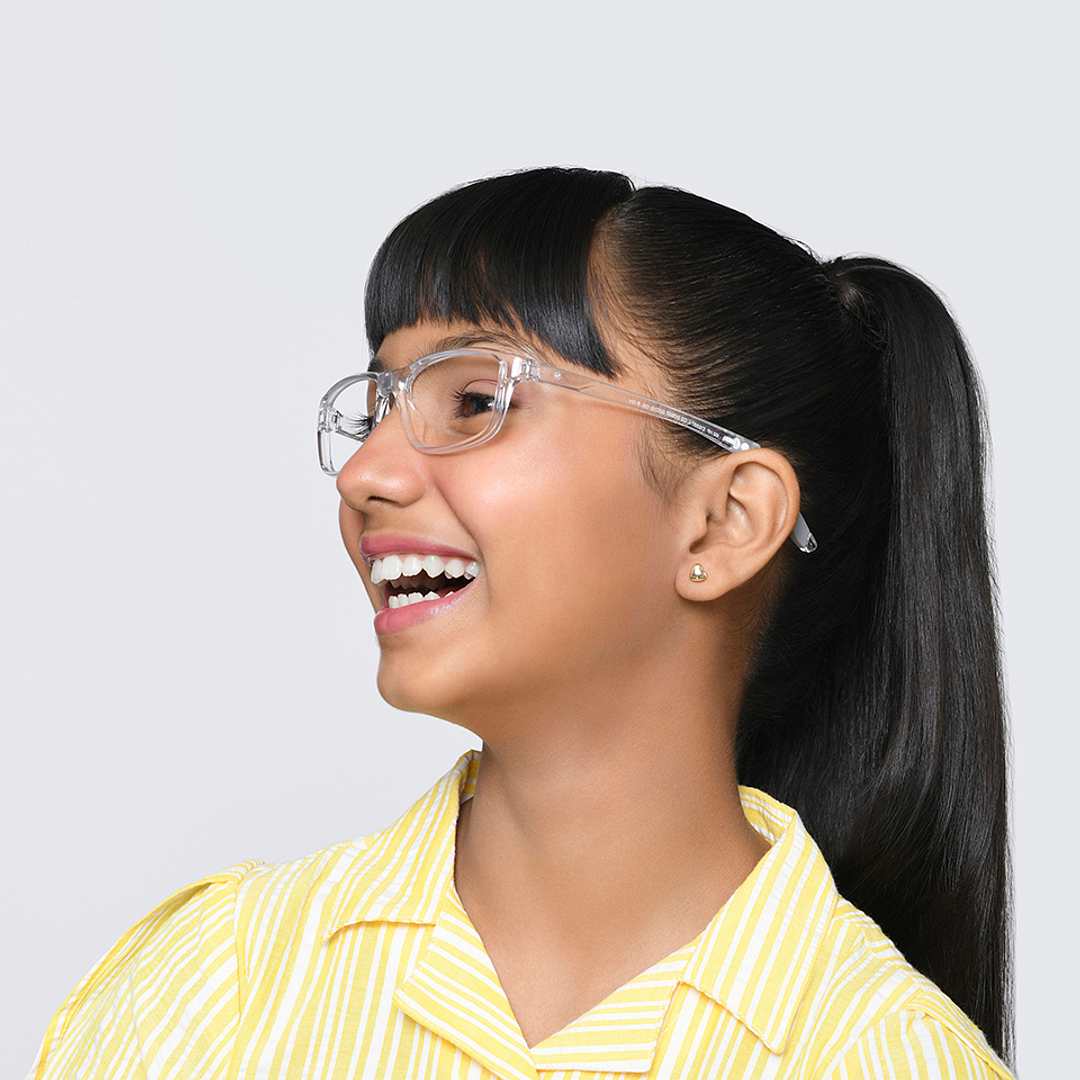 Hooper Online Crystal Transparent Full Rim Rectangle left side